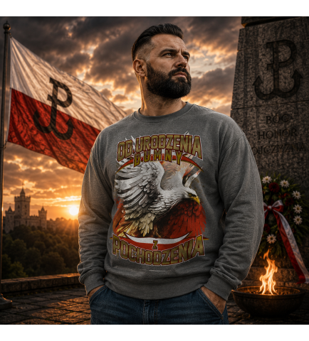 BLUZA Miś Od Urodzenia Dumny z Pochodzenia